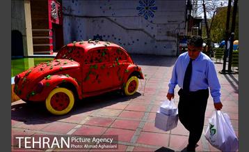 المان های نوروزی در خیابان ولی عصر(عج)  3