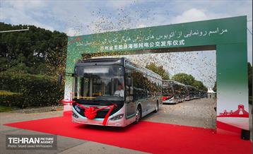 آیین رونمایی و تحویل 110 دستگاه اتوبوس جدید برقی پایتخت در کشور چین 9