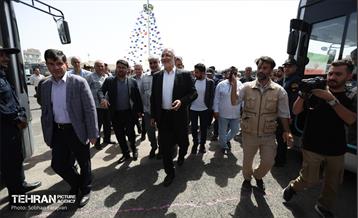 آیین بهره‌برداری از ۲۰۱ دستگاه اتوبوس برقی 2