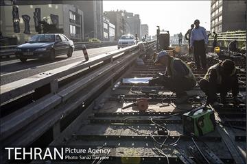 بازدید شهردار تهران از بازسازی پل کریمخان 9