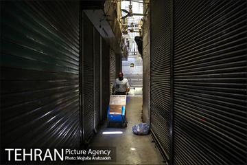 تعطیلی بازار تهران در پی شیوع موج چهارم کرونا 19