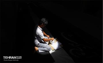 آماده سازی ۴۰۰ تیغه علامت منقش به القاب اباعبدالله الحسین(ع) 9