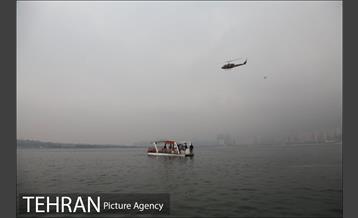 سقوط یه فروند بالگرد در دریاچه شهدای خلیج فارس 8