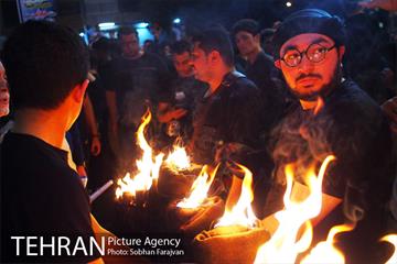 آیین مشعل گردانی نجفی های مقیم تهران 9