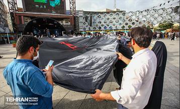 اهتزاز اَبَر پرچم متبرک ابا عبدالله حسین(ع) 6