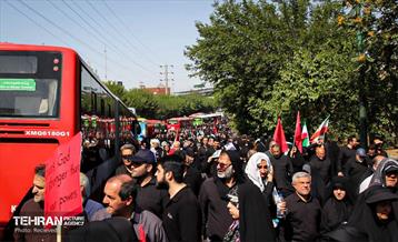 خدمات‌رسانی ناوگان اتوبوسرانی در مراسم تشییع آقای شهید ایران 3