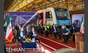 آیین رونمایی از نخستین نمونه قطار ملی مترو 14