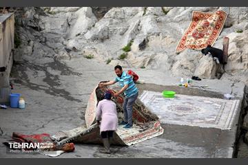 قالیشویی سنتی در چشمه علی 5