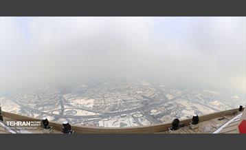 تهران برفی از نمای برج میلاد 3