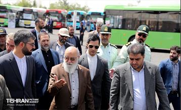 رونمایی از ۱۰۰ دستگاه اتوبوس ناوگان حمل و نقل عمومی شهر تهران 20