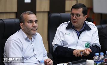 بازدید مدیرکل حوزه شهردار تهران از سازمان پیشگیری و مدیریت بحران شهر تهران 1