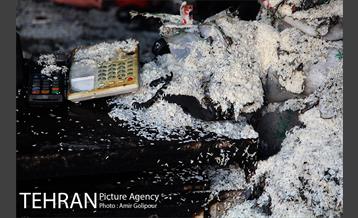 آتش سوزی مجتمع تجاری طوبی 14