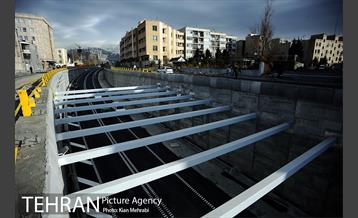 زیرگذر استاد معین قبل از افتتاح 37