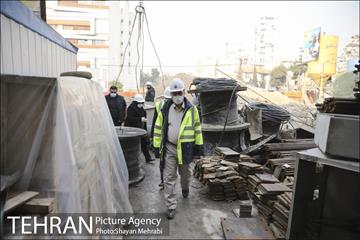 بازدید مهندس امام از مراحل آماده سازی ایستگاه اقدسیه 12