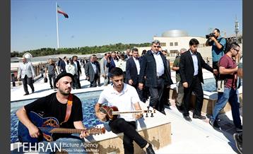 افتتاح باغ هنر اراضی عباس آباد با حضور شهردار تهران 20