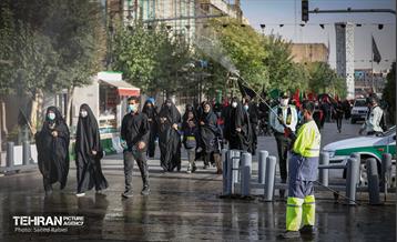 مراسم پیاده روی جاماندگان اربعین حسینی در تهران 11