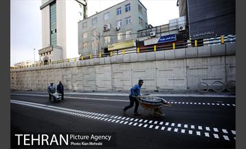 زیرگذر استاد معین قبل از افتتاح 49