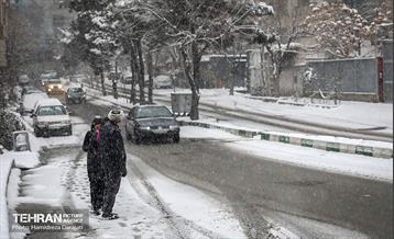 بارش برف زمستانی در شمیران  12