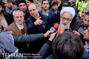 حضور رییس مجلس و دادستان کل کشور در محل پلاسکو 6