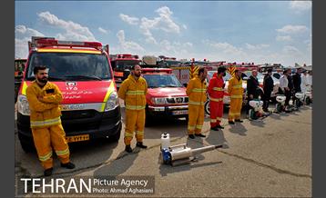 رزمایش ضدعفونی معابر سازمان بسیج شهرداری تهران 26