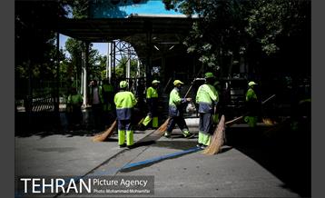 آماده سازی دانشگاه تهران برای نماز جمعه 6