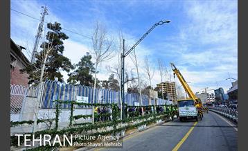 آیین کاشت 40 اصله درخت، به مناسبت چهلمین سالگرد انقلاب اسلامی باحضور شهردار تهران 45