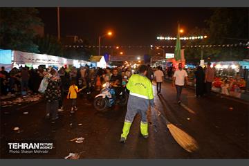 خدمات شهرداری تهران در پایان جشن غدیر 7