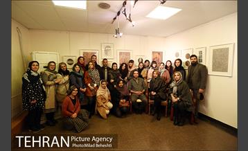 نمایشگاه گروهی نقاشی خط دو رکعت گریستن در آستین آسمان 6