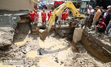 گل روبی و عملیات جست و جوی مفقودین سیل منطقه کن