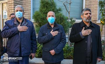 مراسم تشییع پیکر دو شهید گمنام دفاع مقدس در منطقه 11