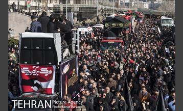 تشییع شهدای آتش نشان با حضور مردم 10