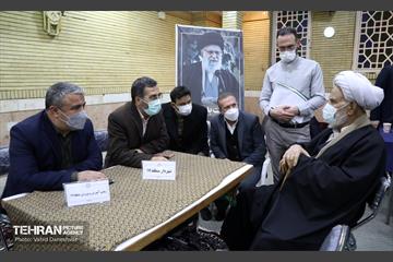 میز خدمت در مسجد جامع ابوذر منطقه ۱۷