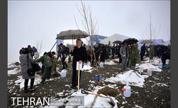 مراسم روز درختکاری با حضور شهردار تهران و رئیس مجلس 32