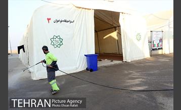 ارائه خدمات نیرو های خادم الحسین (ع) در مرز شلمچه  20