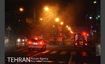 ضدعفونی معابر توسط سازمان آتش نشانی  21