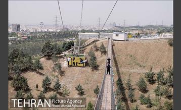 افتتاح زیپ لاین و پل معلق برج میلاد 11