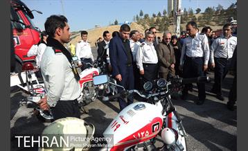 بازدید دکتر نجفی از مانور نیروهای آتش نشانی 13