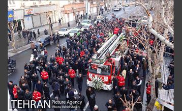 تشییع پیکر شهید آتش نشان سید احسان جامعی 25