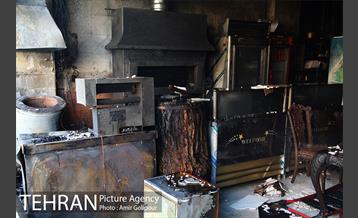 آتش سوزی مجتمع تجاری طوبی 16