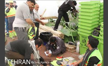 فعالیت های منطقه 2 شهرداری تهران در شهر کوت عراق برای زائرین اربعین حسینی 20