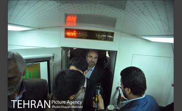 تست گرم خط هفت مترو با حضور شهردار تهران 23