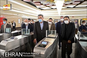 بازدید شهردار تهران از ایستگاه مترو برج میلاد 10