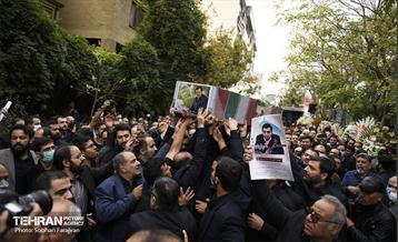 مراسم وداع با پیکر مطهر شهید عملیات تروریستی حرم شاهچراغ (ع) 20