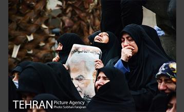 تجمع مردم تهران در پی شهادت سردار قاسم سلیمانی 19
