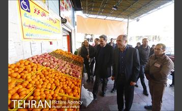 بازدید شهردار تهران از میدان میوه و تره بار ستارخان 1