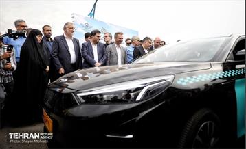 آیین ورود ۱۰۰۰ دستگاه تاکسی برقی به ناوگان حمل و نقل عمومی شهر تهران 5