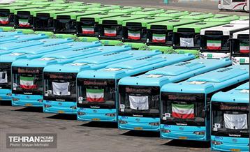 رونمایی از ۱۰۰ دستگاه اتوبوس ناوگان حمل و نقل عمومی شهر تهران 48