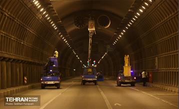 عملیات تعمیر و نگهداری تونل توحید 35