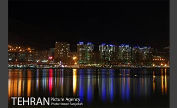 نمای غروب و شب دریاچه خلیج فارس 7