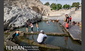 آبتنی تابستانی در چشمه علی 3